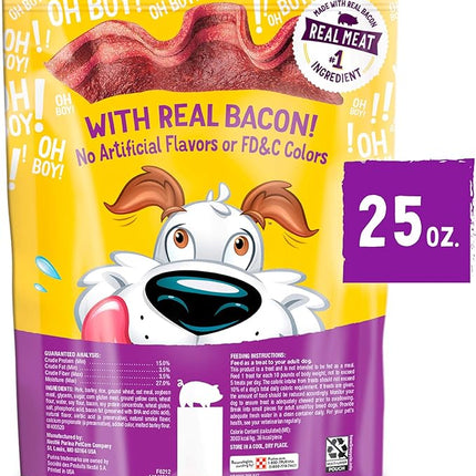 Purina Beggin' Strips Dog Treats, Original With Bacon Flavor - (Pack of 4) 25 oz. Pouches