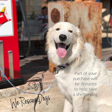 Lucky Love Dog, SOCO Collar - Large, Multicolor, Nylon, Unique Patterns, Adult Dogs, 15-25" Neck Size