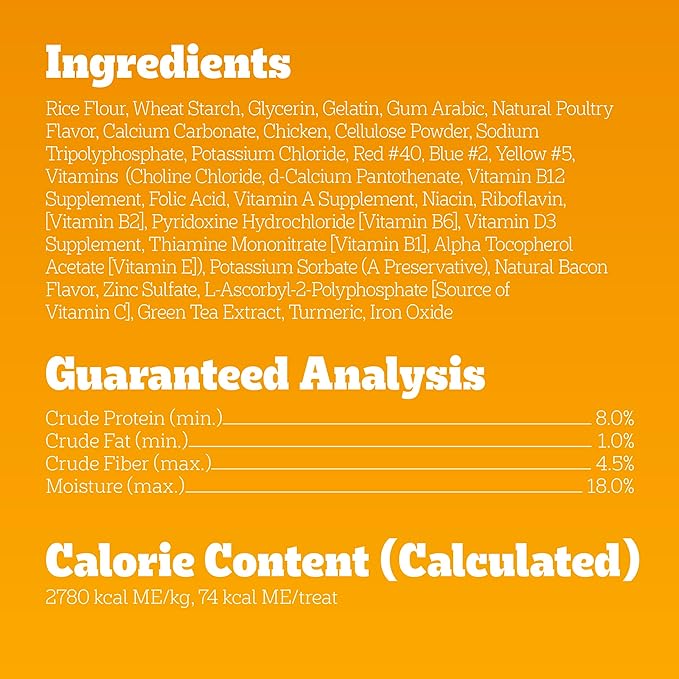 Pedigree Dentastix Dual Flavor Large Breed Dog Treats, Bacon & Chicken, 1.47 lb. Bag (32 Treats)