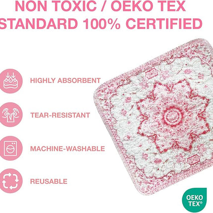 PUPIBOO Washable Pee Pads for Dogs and Cats - Super Absorbent Reusable Puppy Training Pads - 100% Waterproof, Leak-Proof & Non-Slip Whelping Pads for Pet Housebreaking