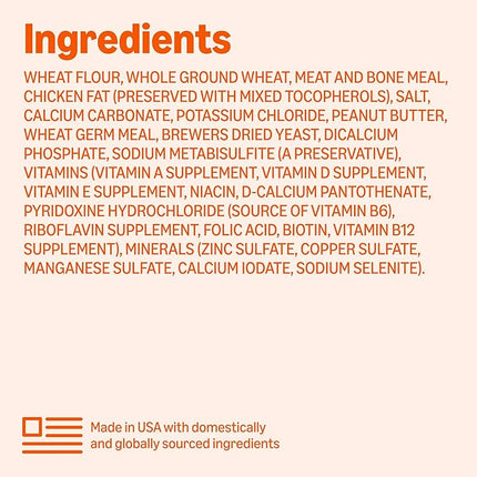 Amazon Basics Crunchy Dog Biscuits Peanut Butter Flavor Dog Treats 5 lb. Box