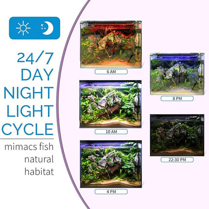 hygger Advanced LED Aquarium Light with Timer, 24/7 Lighting Cycle & DIY Mode, Full Spectrum Fish Tank Light for 18-24 in Freshwater Planted Tank