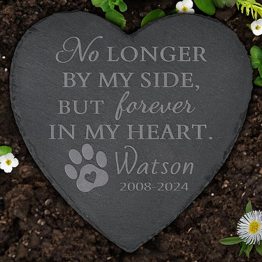 Pet Memorial Stone, Dog Memorial Stone, Dog Memorial Gifts for Loss of Dog, Pet Memorial Gifts, Pet Loss Sympathy Gift, Dog Bereavement Gifts, Dog Passing Away Gifts - No Longer by My Side