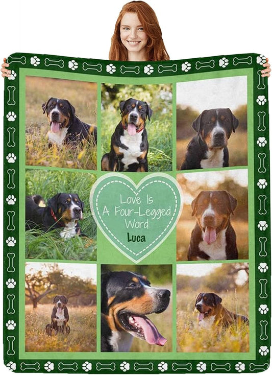 Artsadd Dog and Cat Memorial Gifts, Pet Loss Memorial Blanket, Custom Dog Blanket, Personalized Pet Remembrance Gifts, Loss of Pet or Cat Remembrance Sympathy Grief Condolence Bereavement Gifts