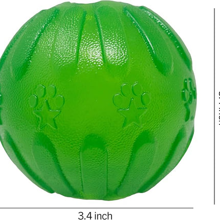 Starmark Treat Dispensing Chew Ball Tough Dog Toy, Medium/Large for Large Breeds