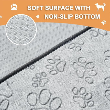Qeils Reusable Puppy Pads, 34"x 36" 4 Pack Washable Pee Pads for Dogs, Waterproof Non Slip Wee Wee pad, Absorbent and Leakproof Training Mats for Potty, Crate, Playpen, Bed, Sofa