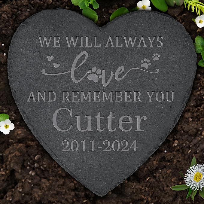 Pet Memorial Stone, Dog Memorial Stone, Dog Memorial Gifts for Loss of Dog, Pet Memorial Gifts, Pet Loss Sympathy Gift, Dog Bereavement Gifts, Dog Passing Away Gifts - Always Love and Remember You