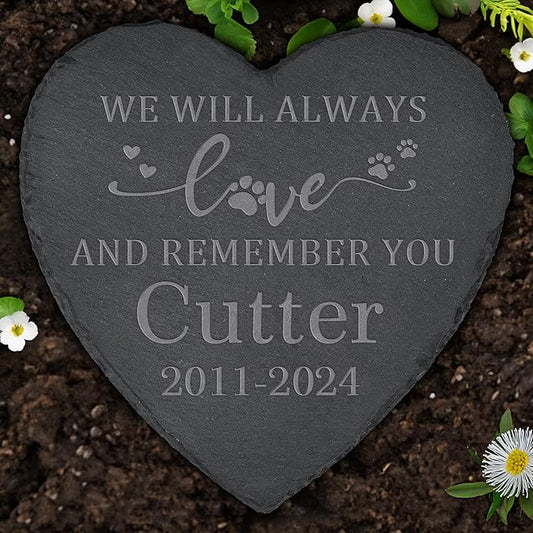 Pet Memorial Stone, Dog Memorial Stone, Dog Memorial Gifts for Loss of Dog, Pet Memorial Gifts, Pet Loss Sympathy Gift, Dog Bereavement Gifts, Dog Passing Away Gifts - Always Love and Remember You