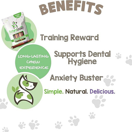 Nature Gnaws Bully Sticks for Dogs 11-12" (8oz) - Mixed Thickness - Long Lasting for Aggressive Chewers and Large Dogs - Natural Beef Dog Chew Bones