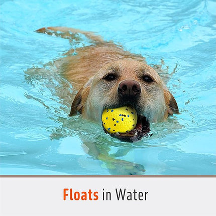 3.9'' Dog Balls Tennis Ball for Aggressive Chewers, Atom Teething Balls Dog Chew Toys for Large Medium Small Dogs and Puppies, 3 Pack