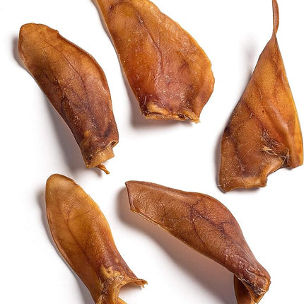 Jack&Pup Natural Half Pig Ears for Dogs Large, Pigs Ears for Dogs - Premium Dog Ear Treat - Dog Chew Treats for Large and Small Breeds (18 Pack)