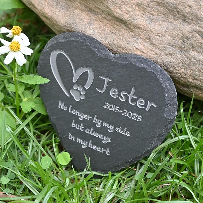 Personalized Memorial Stones, Cat Memorial Gifts, Dog Memorial Gifts for Loss of Dog, Loss of Cat Sympathy Gift, Dog Passing Away Gifts, Dog Bereavement Gifts, 4''×4''/10×10cm