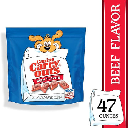 Canine Carry Outs Dog Treats, Beef Flavor, 47 Ounce