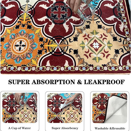 Qeils Christmas Washable Pee Pads for Dogs, 2 Pack Reusable Puppy Pads 36"x41" Super Absorbent Leakproof Dog Training Pads, Non-Slip Potty Pads for Crate, Floor, Couch, Whelping Pads Puppy Supplies