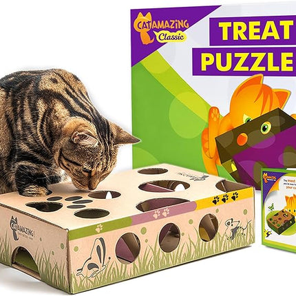 Cat Amazing - Best Cat Toy Ever! Interactive Treat Maze & Puzzle Feeder for Cats