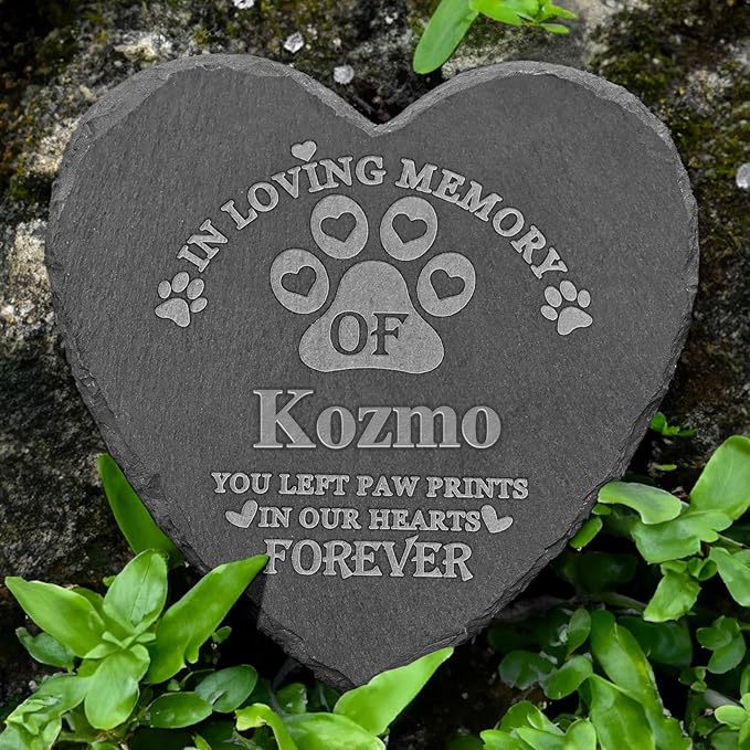 Personalized Pet Memorial Stones, Pet Memorial Gifts, Personalized Pet Loss Gifts, Loss of Pet Sympathy Gifts, Bereavement Gifts for Loss of Pet, Pet Remembrance Gifts, Pet Memorial Keepsake