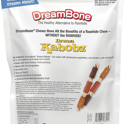DreamBone Dream Kabobz 28 Count, Rawhide-Free Chews for Dogs