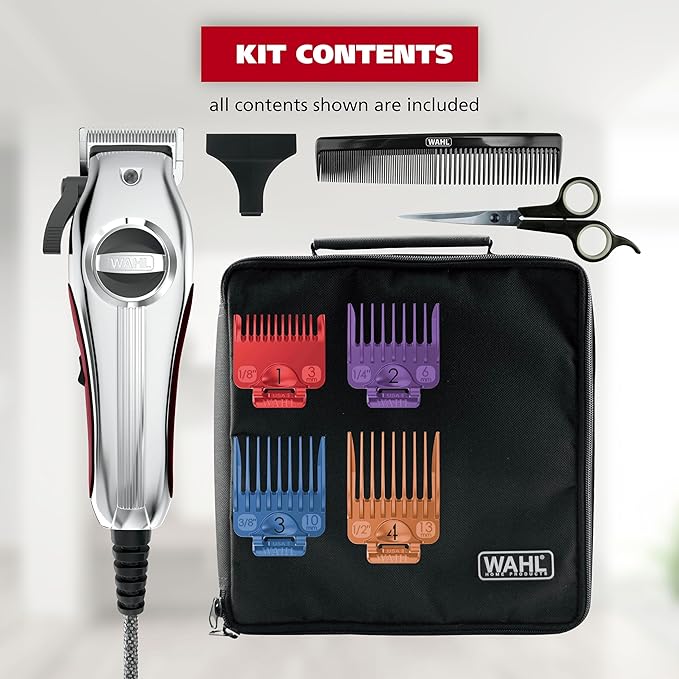 Wahl USA Pro Series All Metal Corded Dog Grooming Kit, an Ultra Quiet Dog Clipper with Metal Housing for Quieter and Cooler Operating - Model 3026335