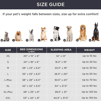 Bedsure Orthopedic Dog Beds Large Sized Dog - Washable Large Dog Cat Bed Waterproof, Comfort Dogs Couch Sofa with Washable Removable Cover, Pet Bed with Nonskid Bottom, Boreal Canopy Green, 35"