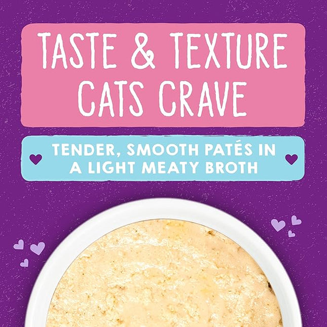 Stella & Chewy's Carnivore Cravings Purrfect Paté - Premium Grain-Free Wet Cat Food - Chicken & Salmon Recipe - High Protein with Bone Broth - Perfect for Picky Eaters - 5.2oz Cans (24 Pack)