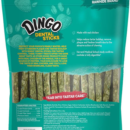 Dingo Dental Sticks 48 Count, Natural Chewing Action Helps Clean Teeth