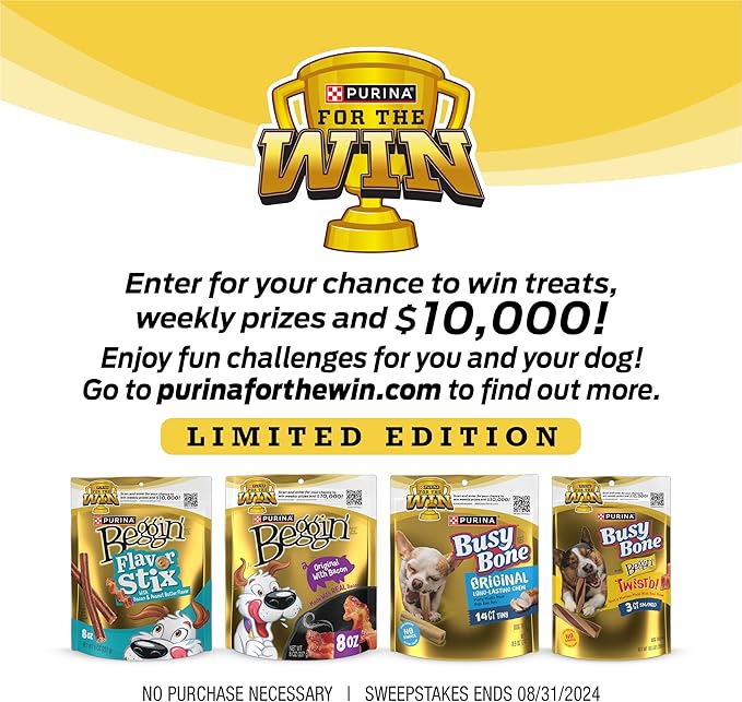 Purina Busy With Beggin' Dog Treats, Twist'd - 10 Count (Pack of 1)