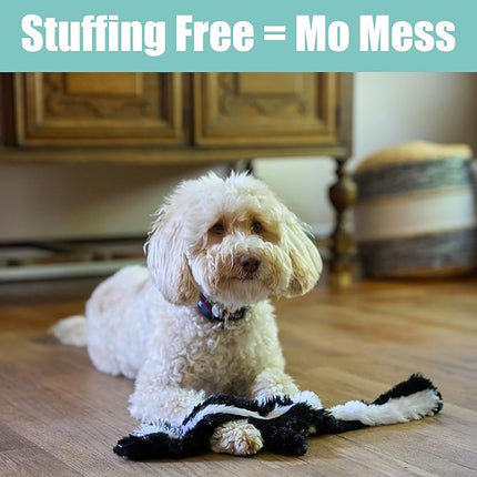 SPOT Skinneeez Skunk 23-Inch Stuffing-Free Plush Dog Toy – Realistic Design with 2 Squeakers – Durable, Soft Polyester for Medium & Large Dogs – Tug, Fetch & Shake Play – for Moderate Chewers
