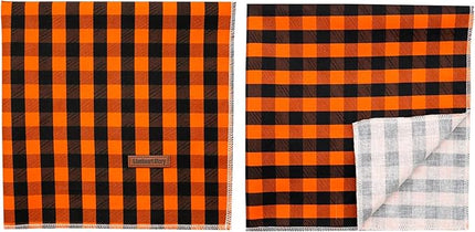 Lionheart glory Dog Bandana 1 Pack Washable Soft Dog Scarf, Fall Bib Scarf Boy Girl Bandanas Square Halloween Bandanas for Small Medium Large Dogs