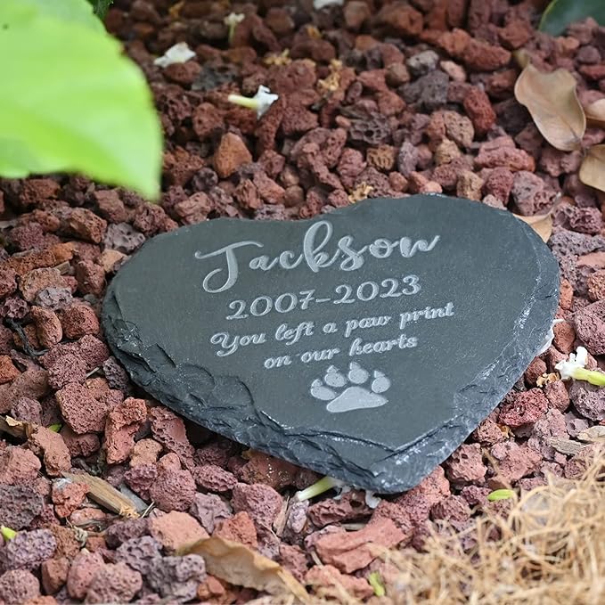 Personalized Memorial Stones for Pets, in Memory of Pet, Pet Memorial Gifts for Dogs, Loss of Pet Sympathy Gift Dog, Loss of Cat Gifts, Remembrance, Gifts, 4''×4''/10×10cm