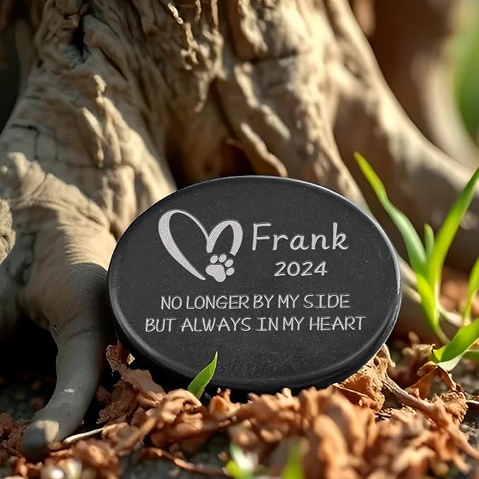 Dog Memorial Stone Personalized, Pet Memorial Stone, Pet Remembrance Gifts, Pet Memorial Gifts, Dog Memorial Gifts for Loss of Dog, Pet Sympathy Gifts for Dogs Cats