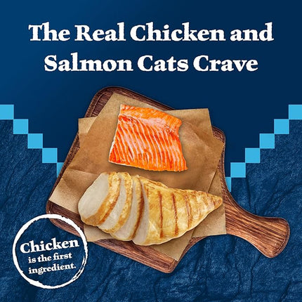Blue Buffalo Wilderness Wild Delights Meaty Morsels Natural Wet Cat Food, Chicken & Salmon in Tasty Gravy, 3-oz. Cans, 24-Pack