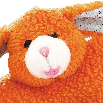 Zanies Cuddly Berber Baby Bunny Dog Toys, Orange 8-Inch