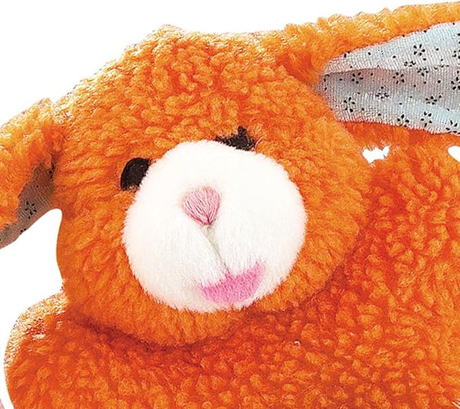 Zanies Cuddly Berber Baby Bunny Dog Toys, Orange 8-Inch