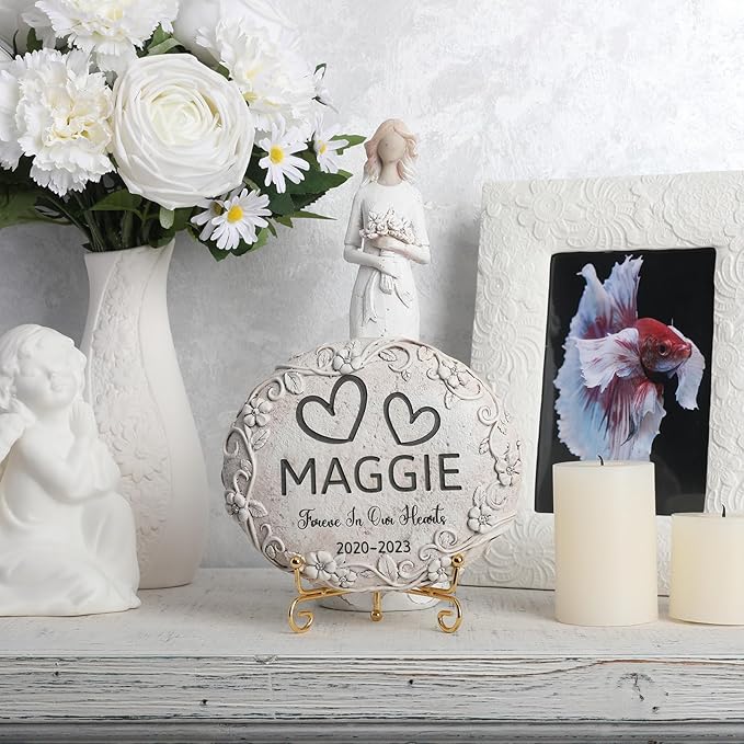 Personalized Betta Fish Memorial Stone, Pet Grave Marker Betta Fish, Betta Fish Headstone, Betta Fish Tombstone, Betta Fish Gravestone, Betta Fish Memorial Gifts