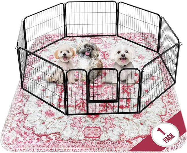 PUPIBOO Washable Pee Pads for Dogs and Cats - Super Absorbent Reusable Puppy Training Pads - 100% Waterproof, Leak-Proof & Non-Slip Whelping Pads for Pet Housebreaking