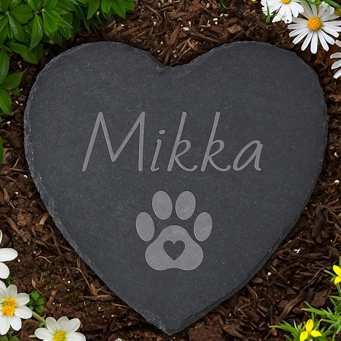 Personalized Pet Memorial Stone, Dog Memorial Gifts for Loss of Dog, Pet Loss Gifts, Pet Memorial, Loss of Dog Sympathy Gift, Dog Remembrance Gift, Pet Bereavement Gifts - Paw Print