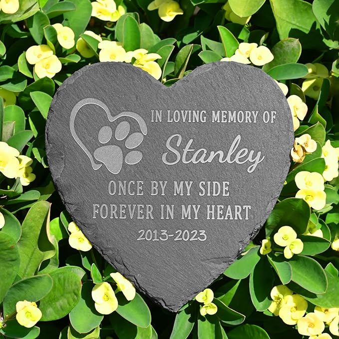 Dog Memorial Gifts for Loss of Dog, Pet Stones Dogs, Gifts, Cat Stones, Sympathy Gift, Pet, 4''×4''/10×10cm