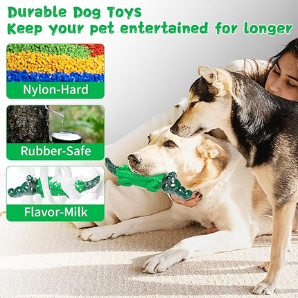 Dog Chew Toys for Aggressive Chewers -Indestructible Dog Toys for Large Dogs to Reduce Pet Anxiety and Boredom for Small, Medium, Large Breed