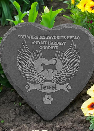 Cat Memorial Stones, Pet Gifts for Cats, Gifts, Loss Cat, of Sympathy Gift Bereavement Remembrance Gift, Headstones 4''×4''/10×10cm
