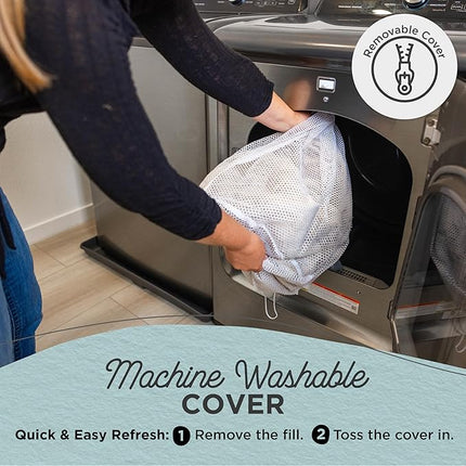 Best Friends by Sheri Shag Lounge Bed Calming Faux Fur Dog Bed, Frost, Medium, 30" x 20"