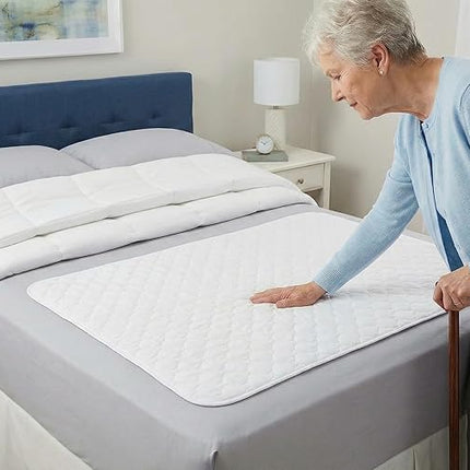 RMS Ultra Soft 4-Layer Washable and Reusable Incontinence Bed Pad - Waterproof Bed Pads, 34"X54"