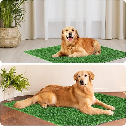 Artificial Grass for Dogs Pee Tray Fake Grass Mat for Professional Puppy Potty Trainer Replacement Dog Grass Pad for Indoor and Outdoor (51.3x32 Inch(Pack of 1))
