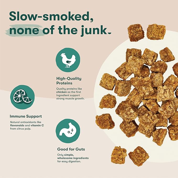 Jinx Chicken Bites Jerky Dog Treats - Soft & Chewy, All Natural Dog Jerky Treats with Cage-Free Chicken - Pet Products for All Dogs (Puppies, Adults & Seniors) - 15oz