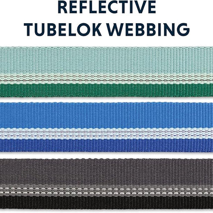 Ruffwear, Web Reaction Dog Collar, Escape-Proof Security Buckle, Adjustable Anti-Slip Martingale Collar with Durable Nylon Tubelok Webbing & Silent ID Attachment, River Rock Green, 20"-23"