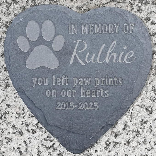 Pet Memorial Stones Personalized, Pet Memorial Gifts, Dog Memorial Gifts for Loss of Dog, Loss of Dog Sympathy Gift, Gifts for Loss of Cat, Gifts for Loss of Pet, 4''×4''/10×10cm