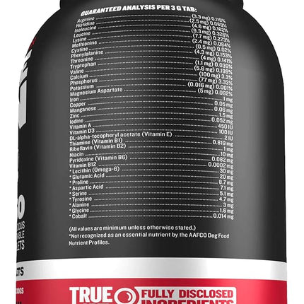 Bully Max 2-in-1 Muscle Builder Chewable Tablets for Dogs - Puppy & Dog Vitamins, Supplements for Muscle Gain & Growth - Canine Multivitamins Essentials for All Breeds & Ages - 60 Tabs, 2 Bottles