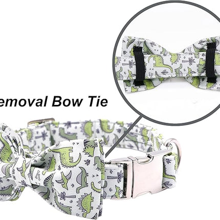 ARING PET Bowtie Dog Collar, Dog Collar with Bow, Adjustable Dog Collars for Small Medium Large Dogs.