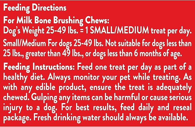 Milk-Bone Original Brushing Chews, Small/ Medium Daily Dental Dog Treats, 9 Count (Pack of 5) Scrubbing Action Helps Clean Teeth