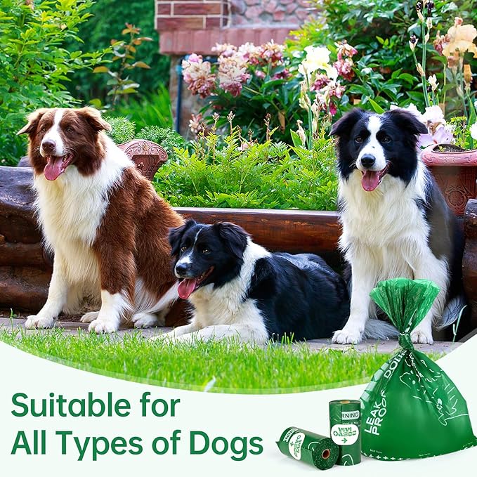 Heavy Duty Dog Poop Bags Rolls, Extra Thick and Guaranteed Leak Proof, 9" x 13" Poop Bags for Dogs, Lavender Scented, 240 Count