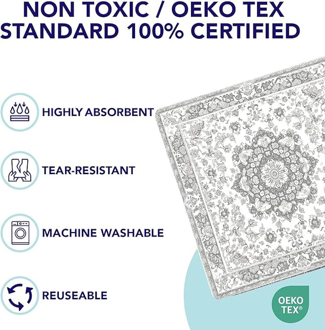 PUPIBOO Washable Pee Pads for Dogs and Cats - Super Absorbent Reusable Puppy Training Pads - 100% Waterproof, Leak-Proof & Non-Slip Whelping Pads for Pet Housebreaking